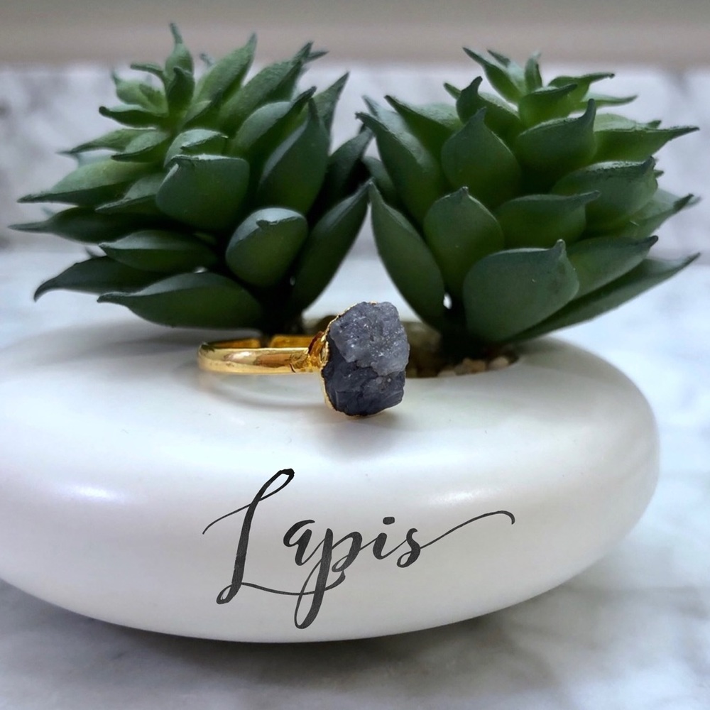 🌸HP!!🌸 LAST Raw Gemstone Rings! - Picture 2 of 8